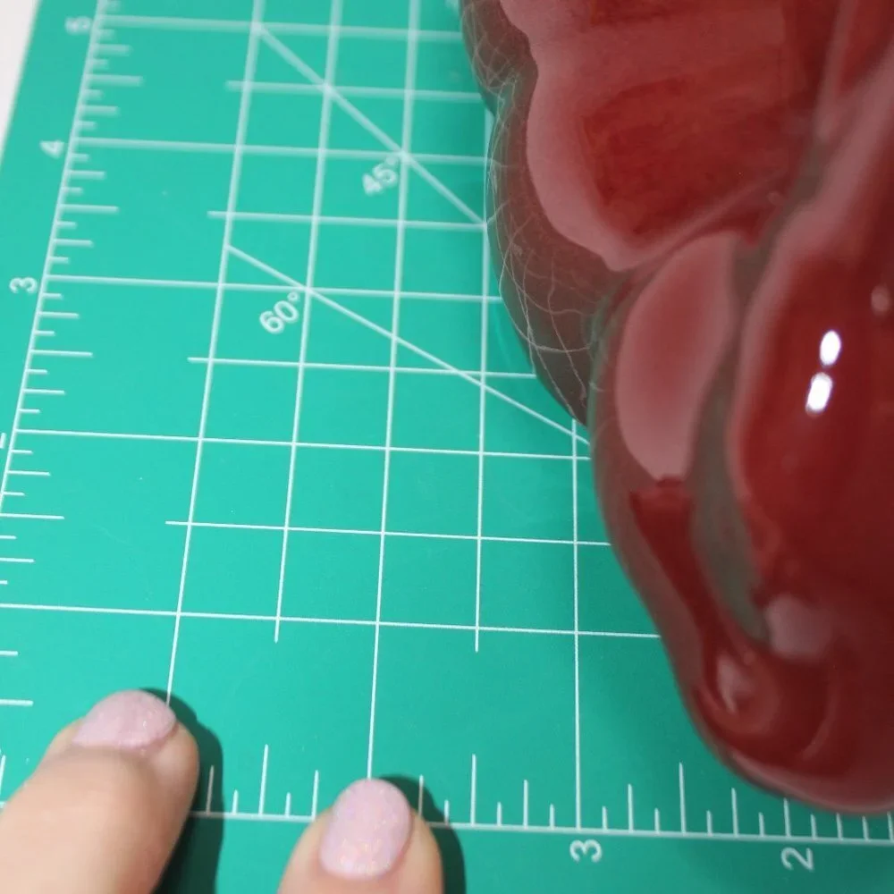 Burgundy Ceramic Decorative Bunny